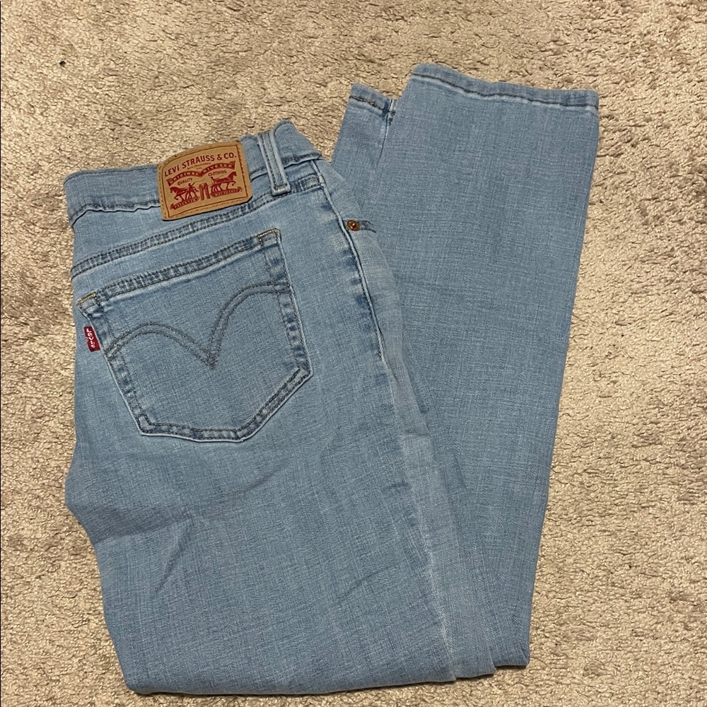 Levi's Women’s boyfriend  Sky Blue Straight Jeans size 27